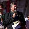Münchens Bürgermeister Josef Schmid beim Presserundgang 2015 vor dem Motodrom